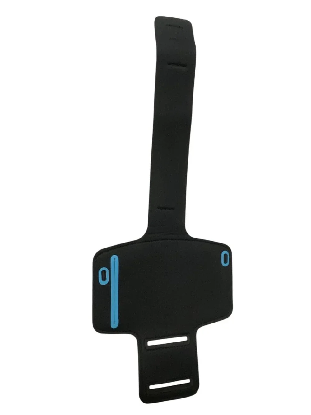 Adjustable Black & Blue Smartphone Armband Transparent Touch Screen Cover